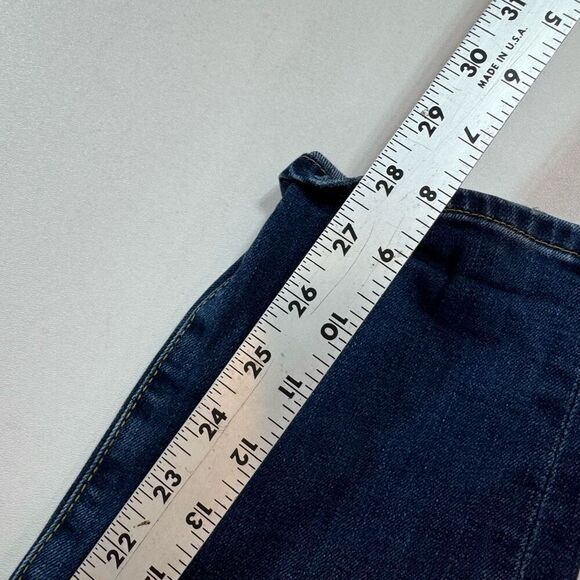 FRAME Jeans Womens 28 Le Garcon Straight Mid Rise Medium Wash Denim Distressed - Picture 4 of 8